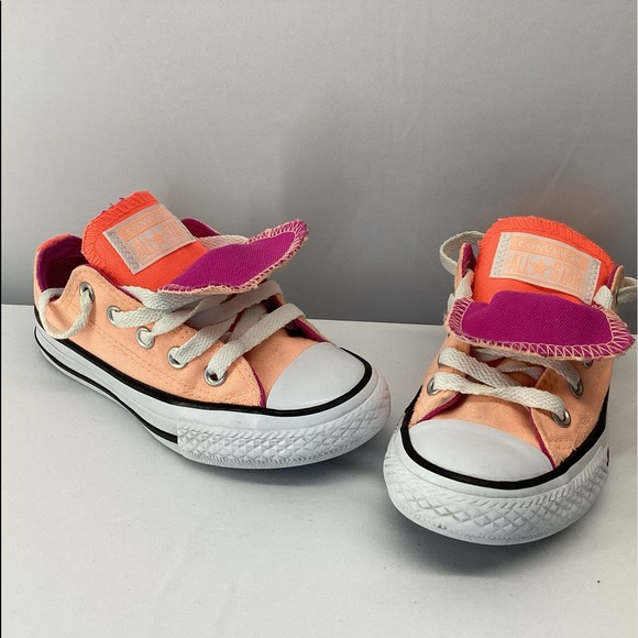 Converse Other - CONVERSE ALL STAR TODDLER GIRL’S LOW TOP SNEAKERS SIZE: 11 COLOR: PEACH AND PINK